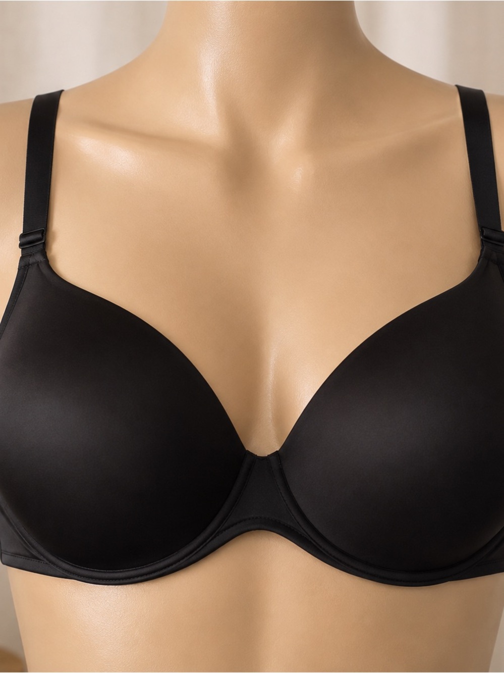 Cacique 40D Black Multi-Way Strapless Bra Removable Straps NWT Plus Size
